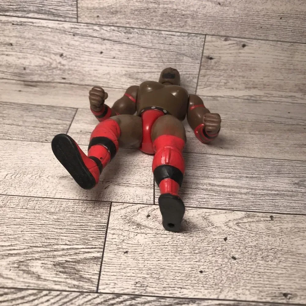 Vintage 1996 Ahmed Johnson Jakks Pacific‎ WWF Toy Wrestling Action Figure red